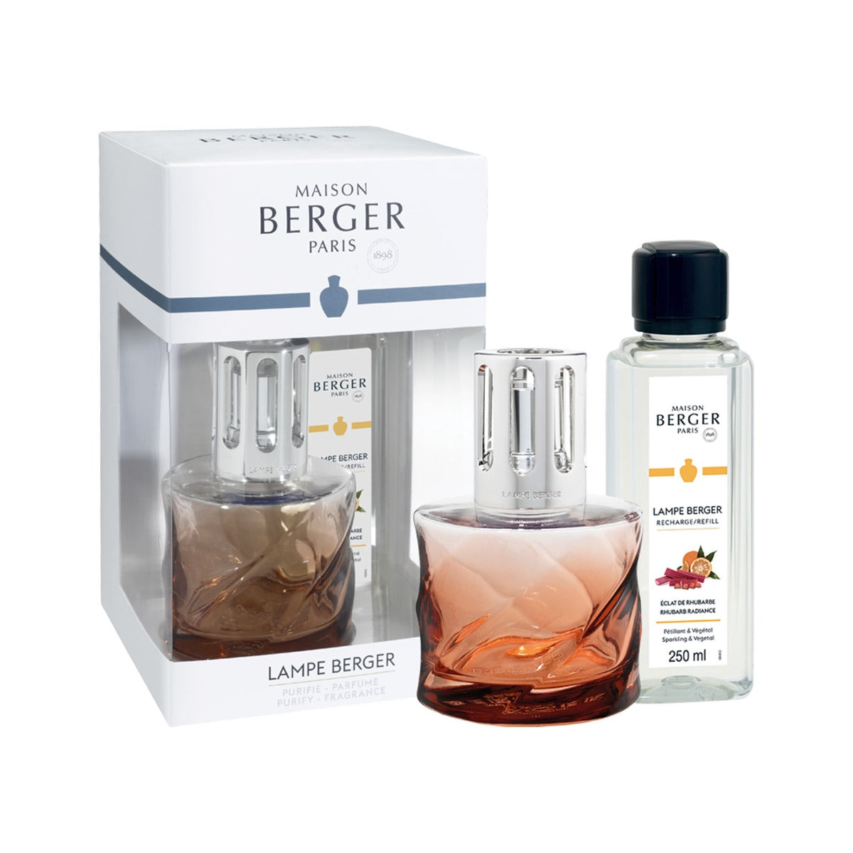 Amber-Pink Spiral Lampe Berger Gift Pack – David Shuttle Ltd