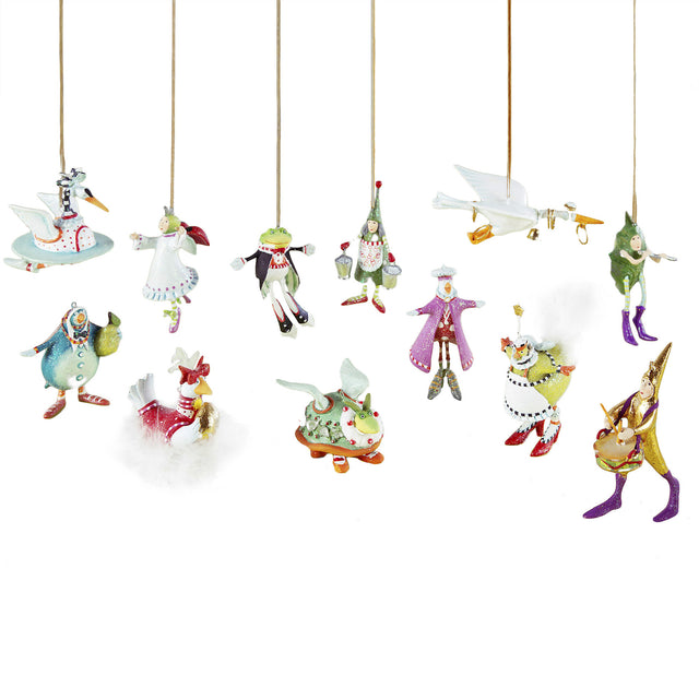 Mackenzie-Childs Patience Brewster 12 Days Mini Hanging Ornaments Set
