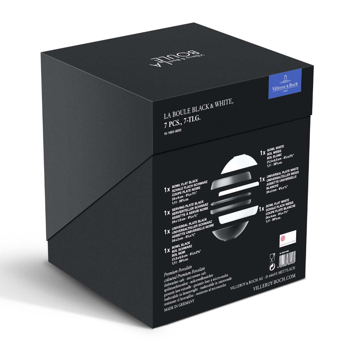 Villeroy & Boch Iconic La Boule Black & White Set – David Shuttle Ltd