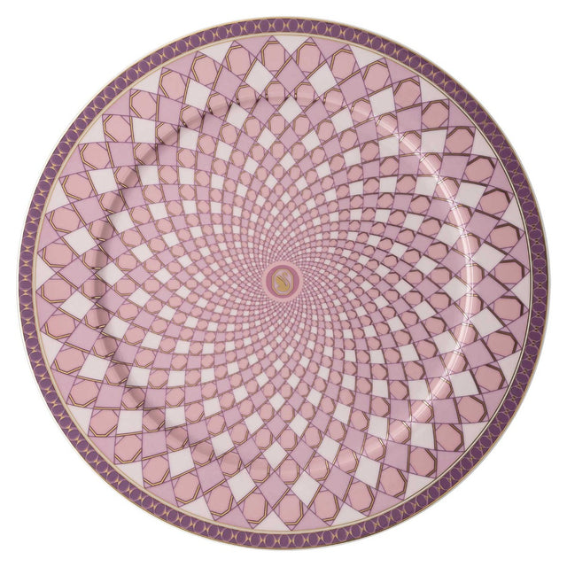 Swarovski Signum Porcelain Service Plate 33 cm, Rose