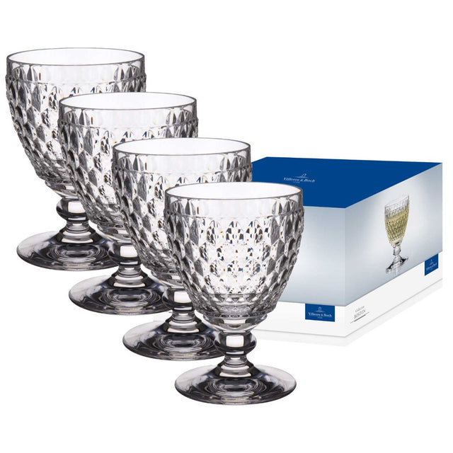 Villeroy & Boch Boston White Wine Goblets, Set of 4