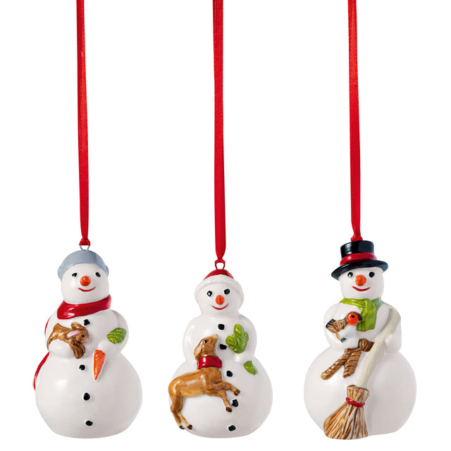 Villeroy & Boch Nostalgic Hanging Ornaments Snowmen Hanging Ornaments