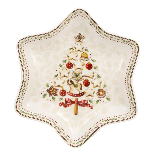 Villeroy & Boch Winter Bakery Delight Medium Tree Star Bowl, 24.5cm