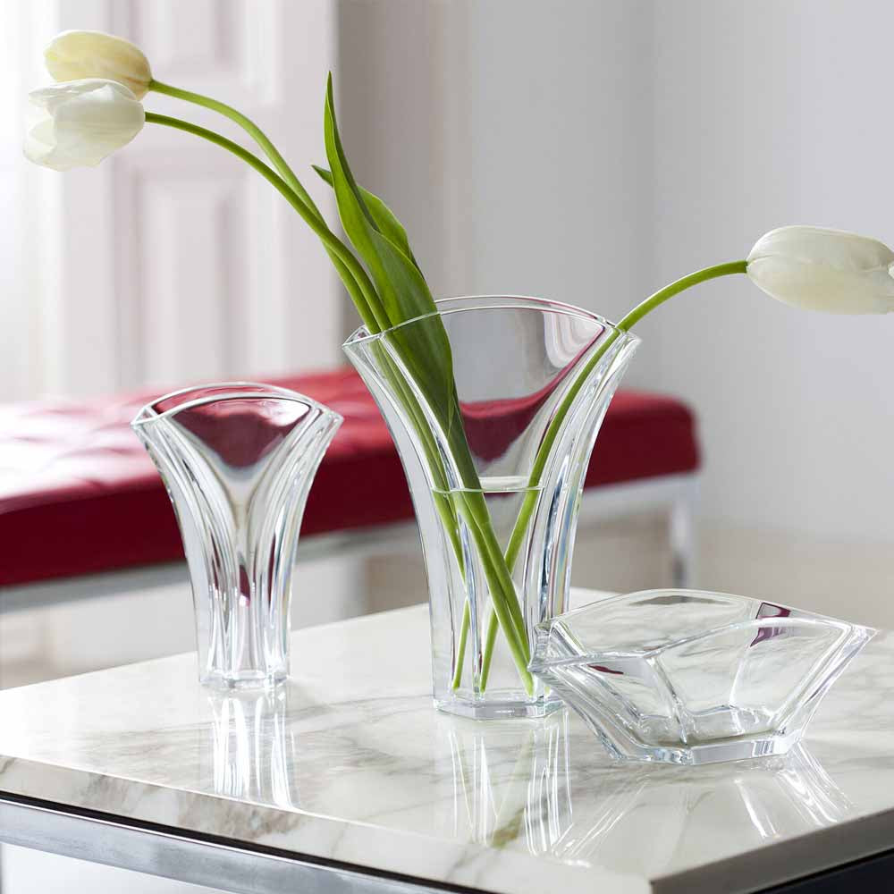 バカラ　ギンコ GINGO フラワーベース バカラ ベース 花瓶 ギンコ 18cm Sサイズ GINKGO 1792567