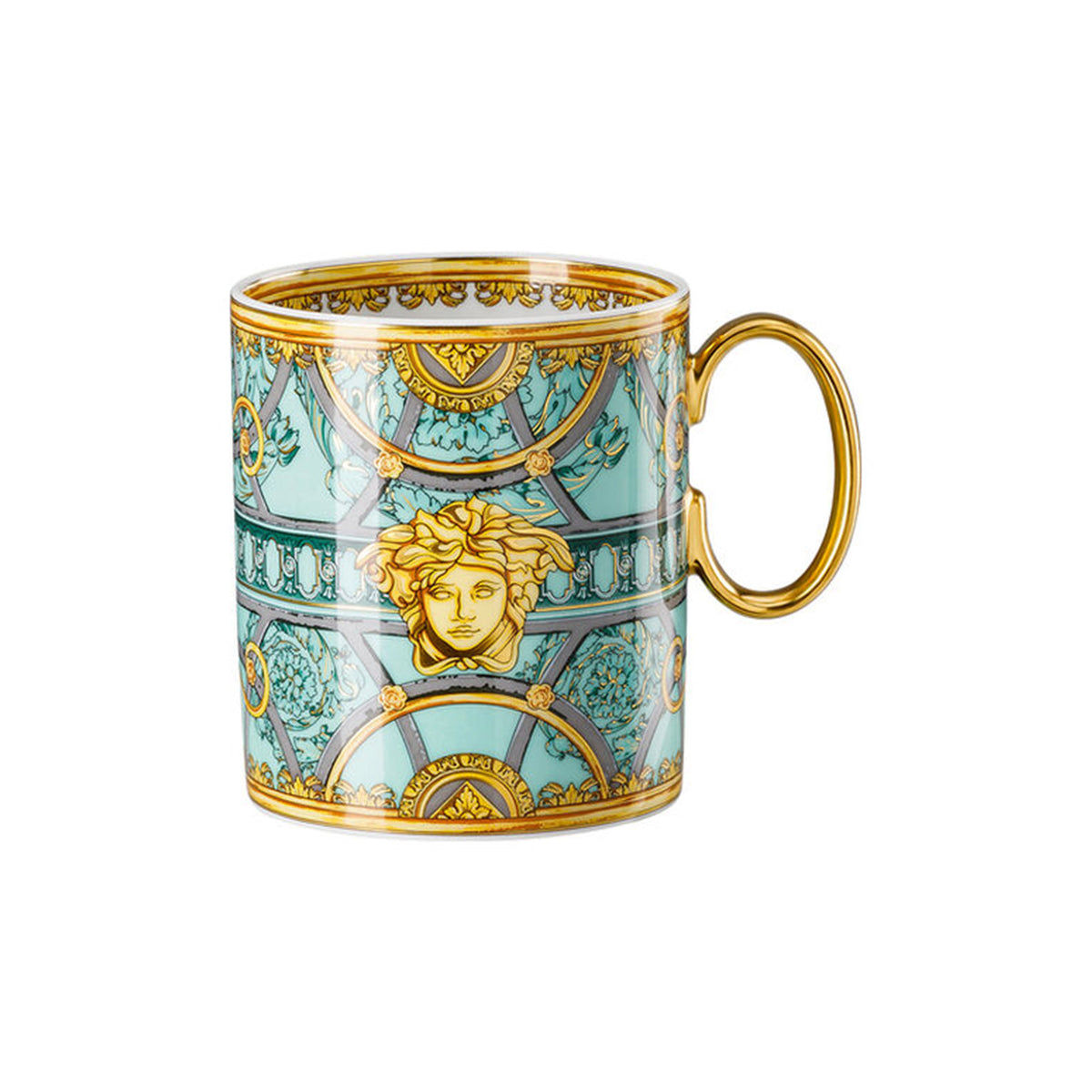Versace Tableware Scala del Palazzo Verde Mug with handle – David
