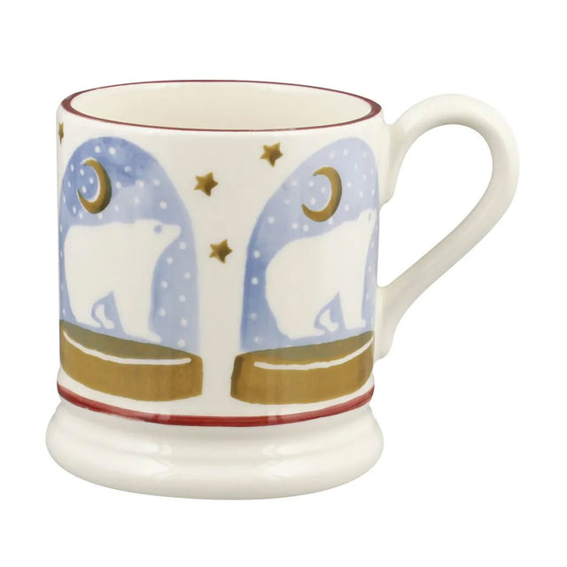 Emma Bridgewater Polar Bear Snow Globe 1/2 Pint Mug