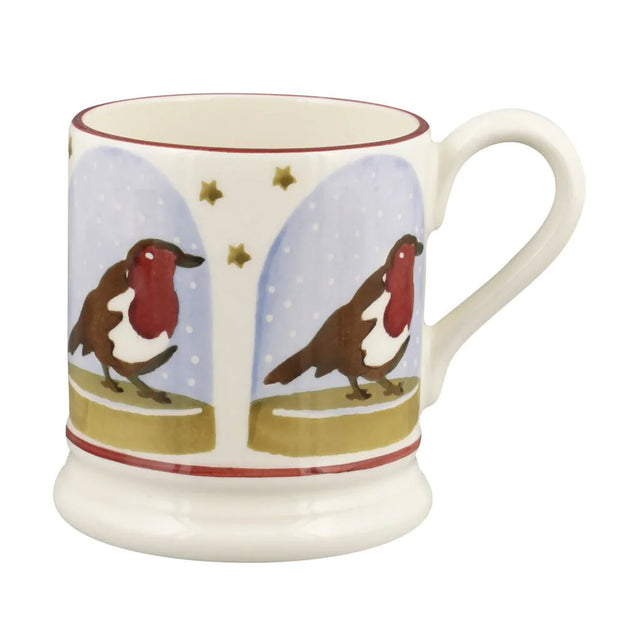 Emma Bridgewater Robin Snow Globe 1/2 Pint Mug