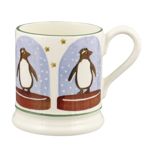 Emma Bridgewater Penguin Snow Globe 1/2 Pint Mug