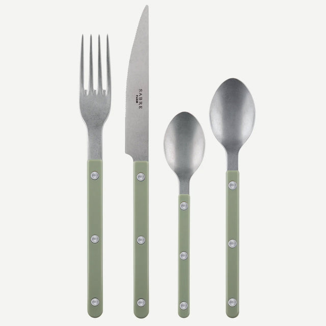 Sabre Bistrot Vintage Solid Asparagus 4 Pieces Cutlery Set, 040