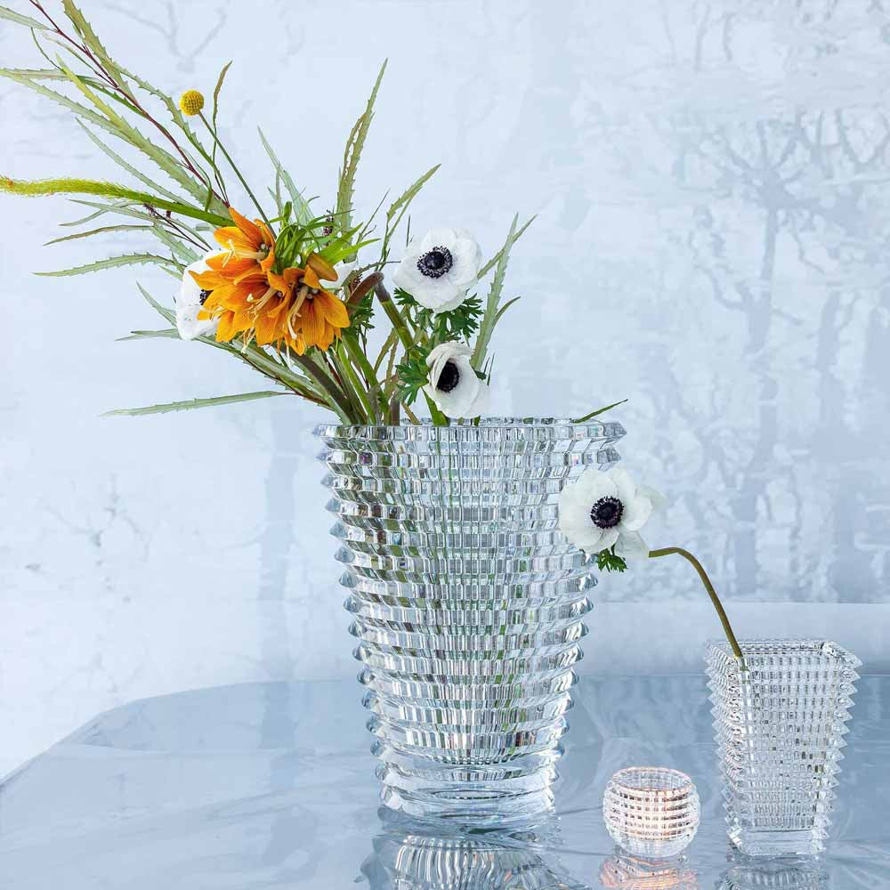 Baccarat Eye Rectangle Clear Tall Vase, Small 2612989 – David