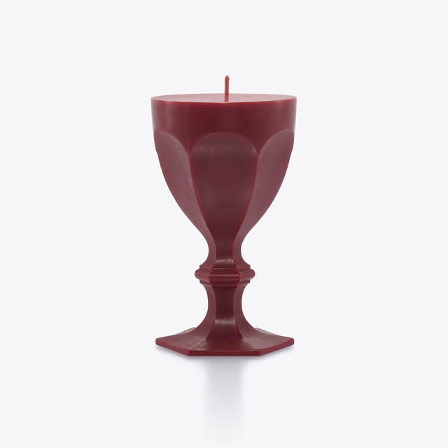 Baccarat Harcourt Glass Candle, Red
