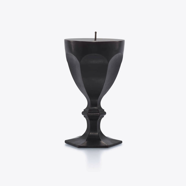 Baccarat Harcourt Glass Candle, Black