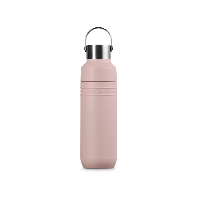 Le Creuset On The Go Insulated Water Bottle 500ml Shell Pink