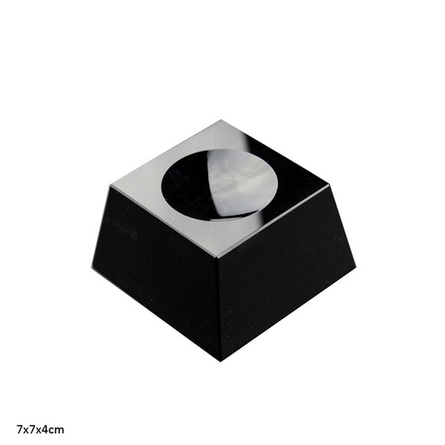 Black Crystal 4.5 Inch Globe Stand