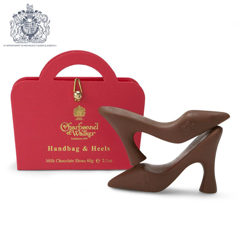 Charbonnel et Walker Pink Handbag and Milk Chocolate Heels
