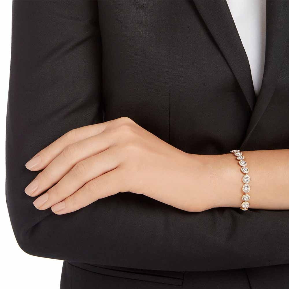Swarovski Angelic Bracelet, White, Rose Gold Plated 5240513