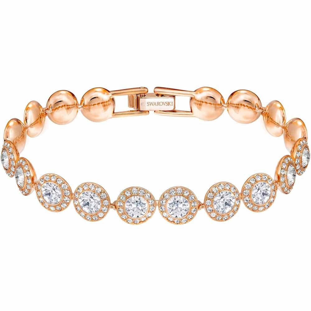 Swarovski Angelic Bracelet, White, Rose Gold Plated 5240513