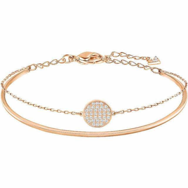 Swarovski Ginger Rose Gold Bangle, Medium 5274892
