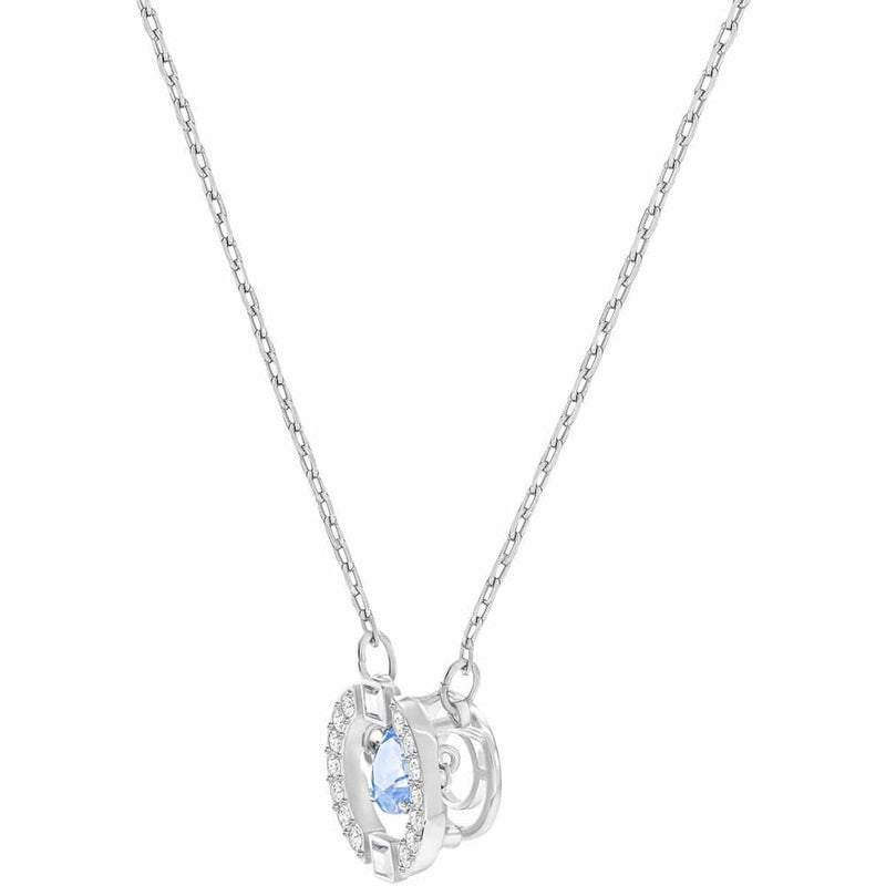 Swarovski Sparkling Dance Round Blue Necklace 5279425