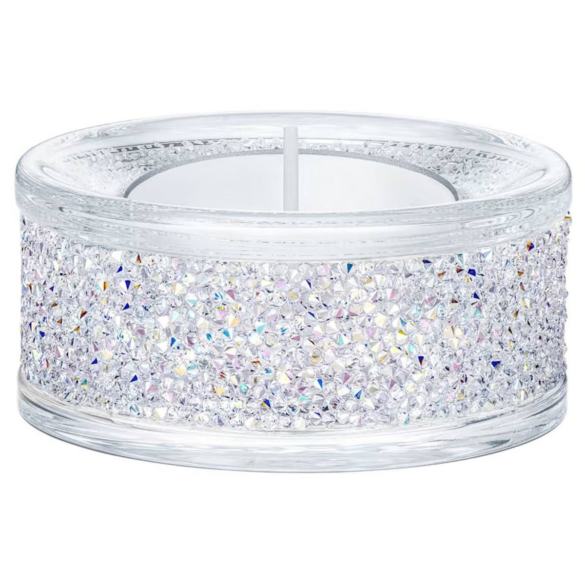【新品】SWAROVSKI SHIMMER TEA LIGHT HOLDER Swarovski Shimmer Tea Light Holder, Purple Aurora Borealis – David