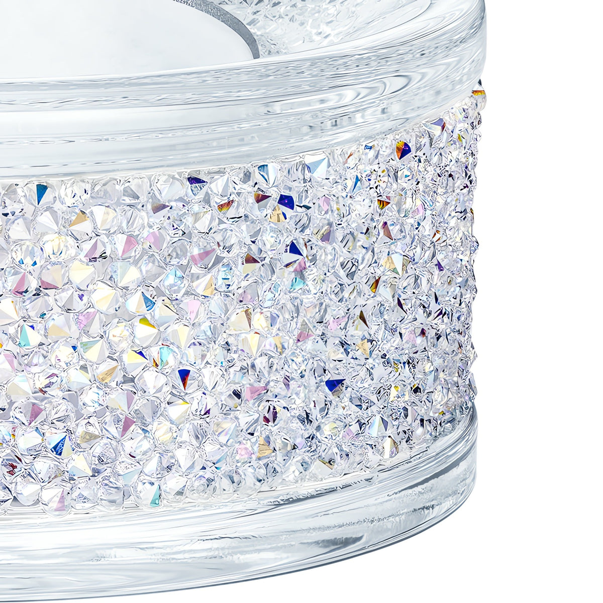 Swarovski Shimmer Tea Light Holder, Purple Aurora Borealis – David