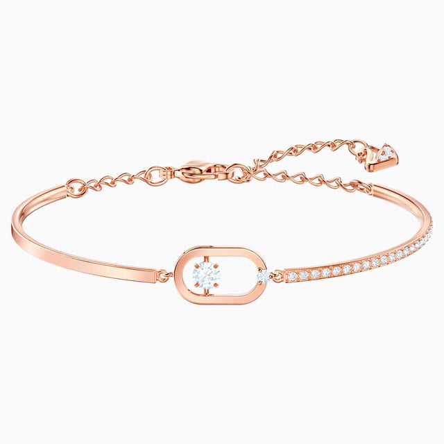 Swarovski North Bracelet, White, Rose Gold Tone Plated