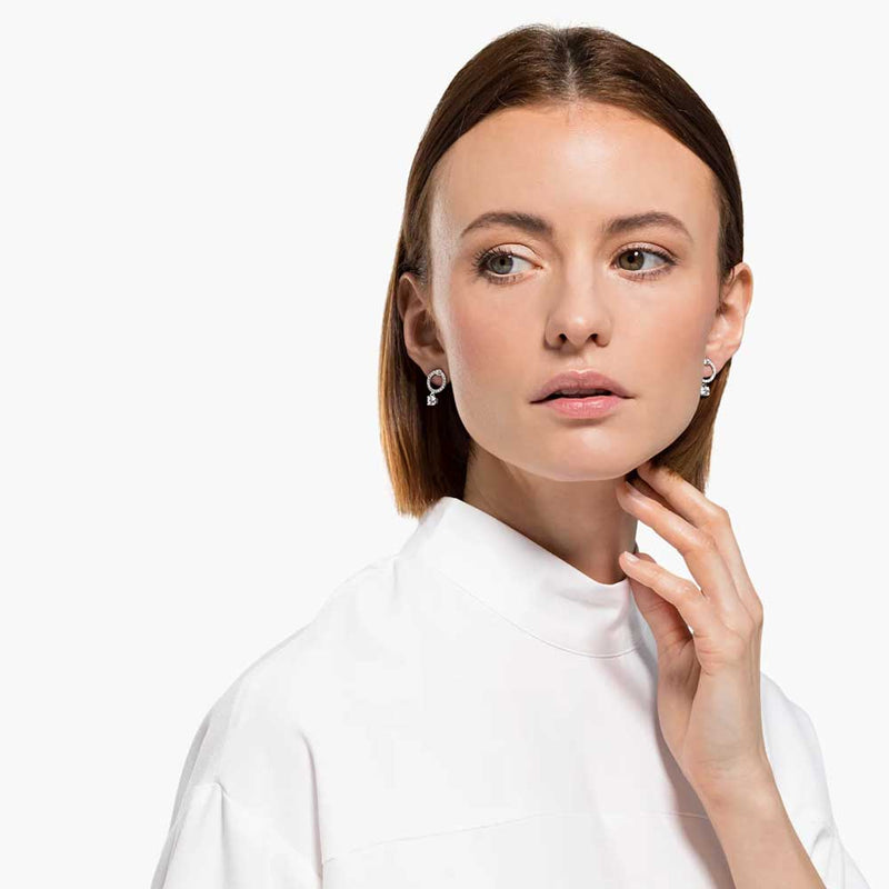 Swarovski Attract Circle Pierced Earrings