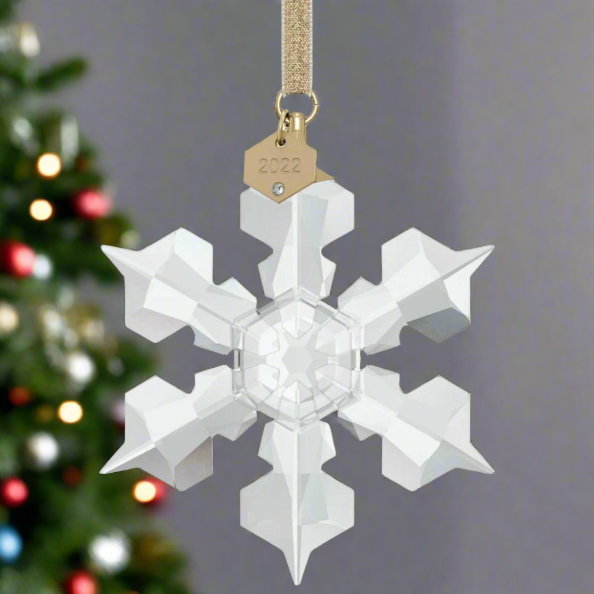 Swarovski Small Snowflake Ornament – David Shuttle Ltd