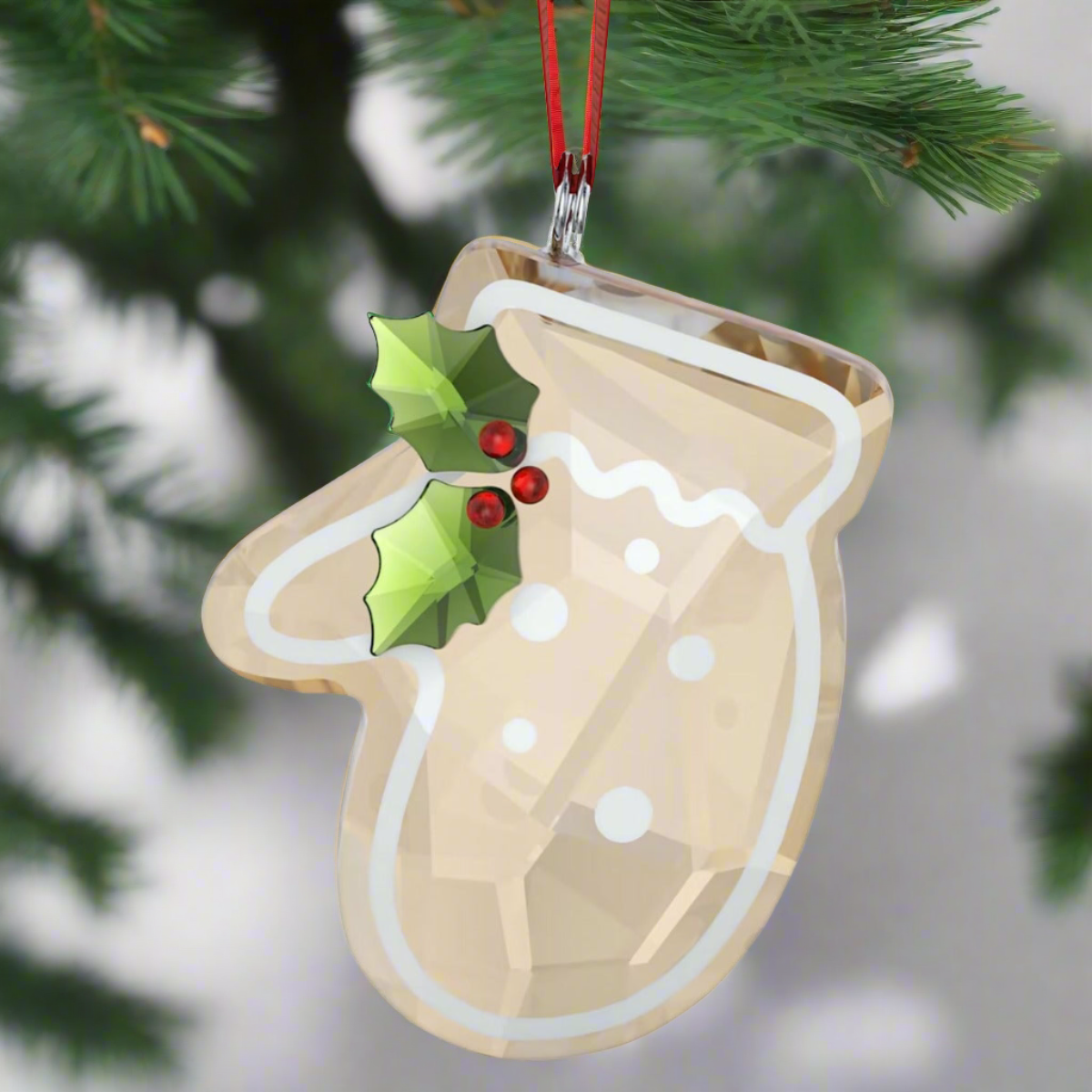 スワロフスキー　オーナメント　ジンジャーブレッド　グローブ Swarovski Gingerbread Ornament – David Shuttle Ltd