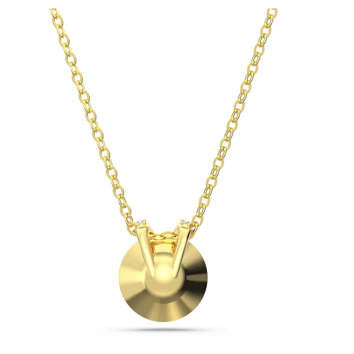 Swarovski Bella V Pendant Round Cut Gold tone Gold tone Plated David Shuttle Ltd