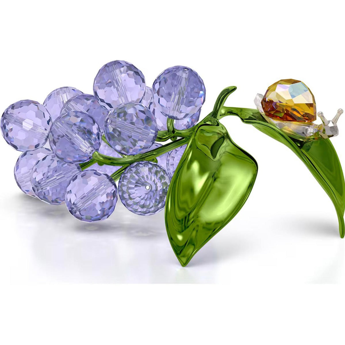 SWAROVSKI　葡萄 Swarovski Idyllia Snail and Blueberries – David Shuttle Ltd