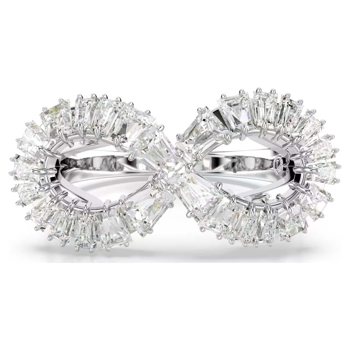 Swarovski Hyperbola cocktail ring, Infinity, Size 52, Rhodium