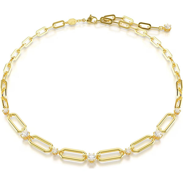 Swarovski Constella necklace, White, Gold-tone plated