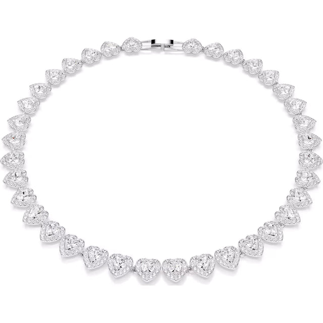 Swarovski x Ariana Grande Capsule Angelic Necklace, White, Rhodium Plated