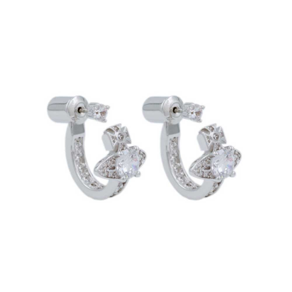 Vivienne Westwood Maitena Earrings, Rhodium Plated – David Shuttle Ltd