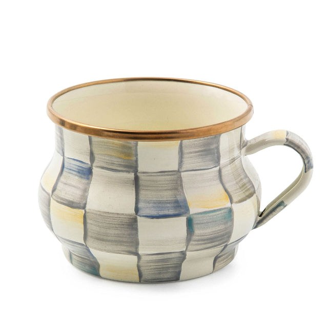 Mackenzie-Childs Sterling Check Teacup