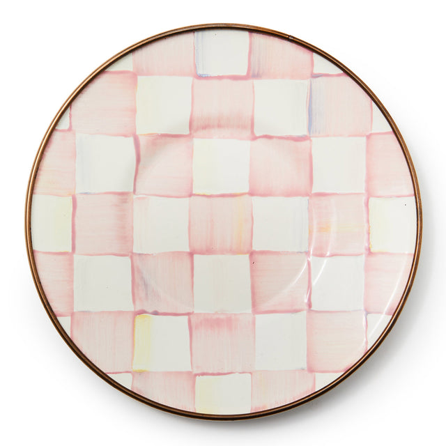 Mackenzie-Childs Rosy Check Saucer