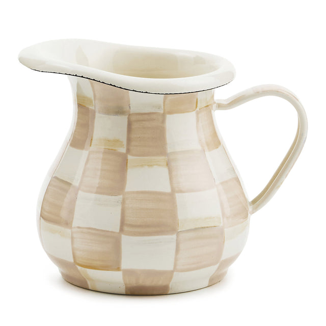 Mackenzie-Childs Mocha Check Creamer