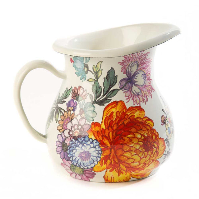 Mackenzie Childs Flower Market White Creamer