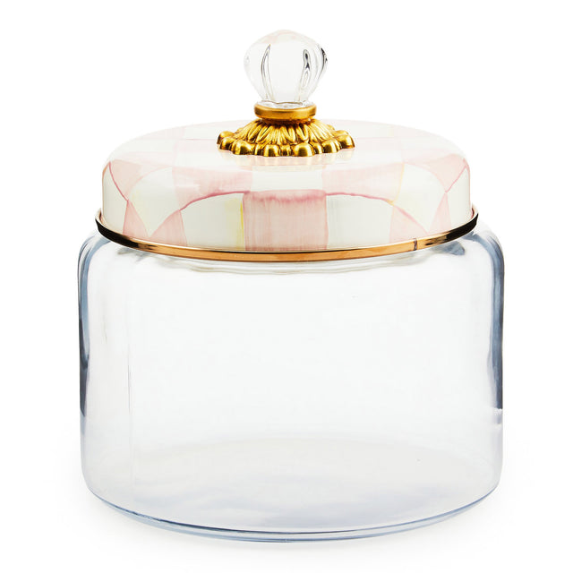 Mackenzie-Childs Rosy Check Kitchen Canister, Medium