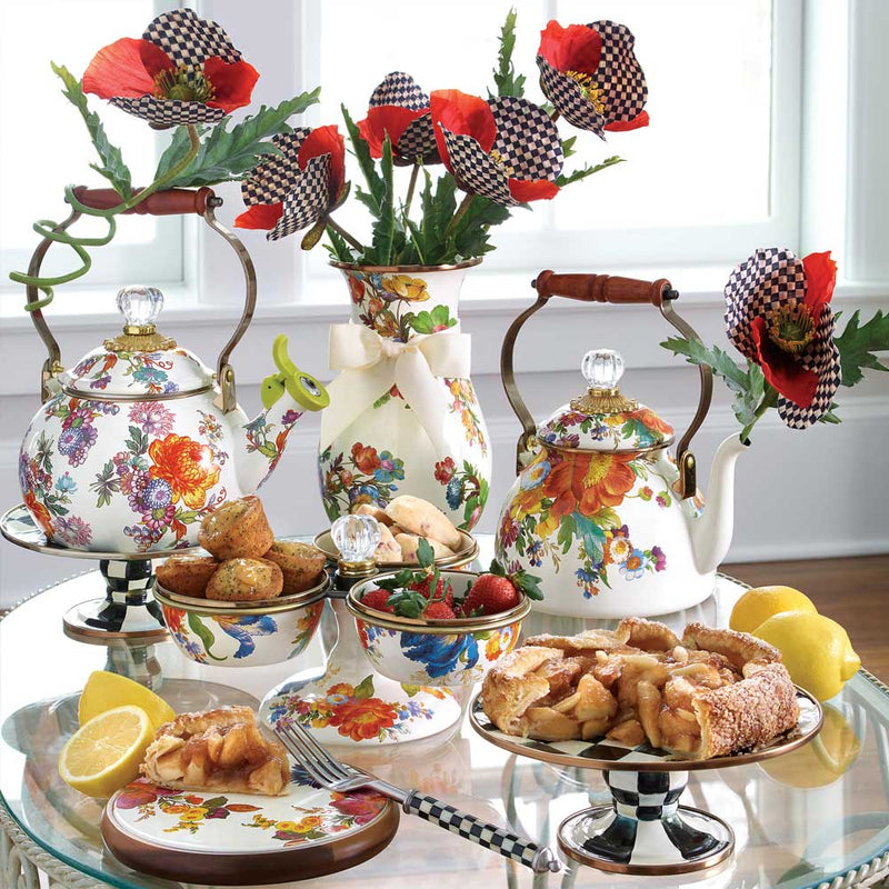 Mackenzie-Childs Flower Market 2 Quart Tea Kettle