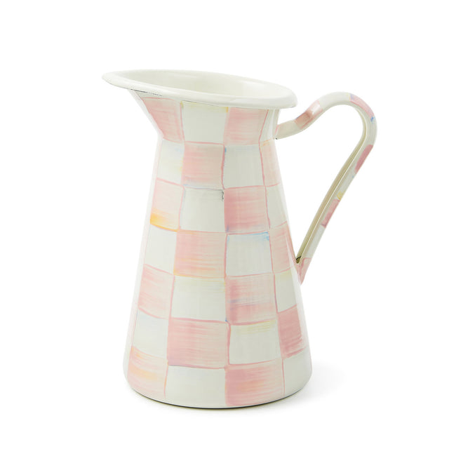 Mackenzie-Childs Rosy Check Medium Practical Pitcher