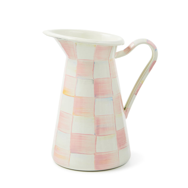 Mackenzie-Childs Rosy Check Medium Practical Pitcher