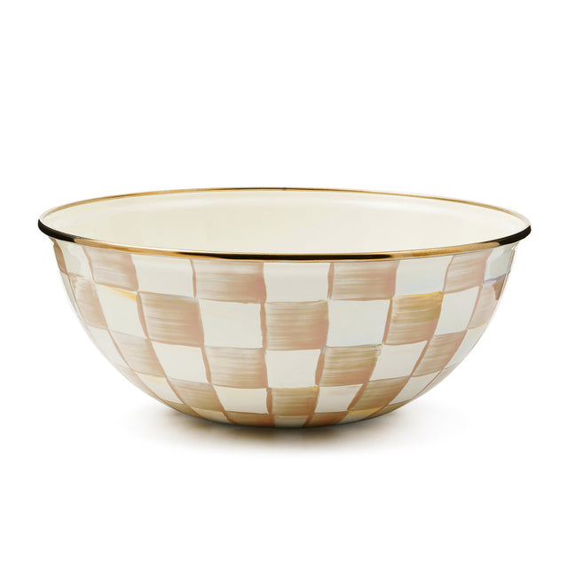 Mackenzie-Childs Mocha Check Medium Everyday Bowl
