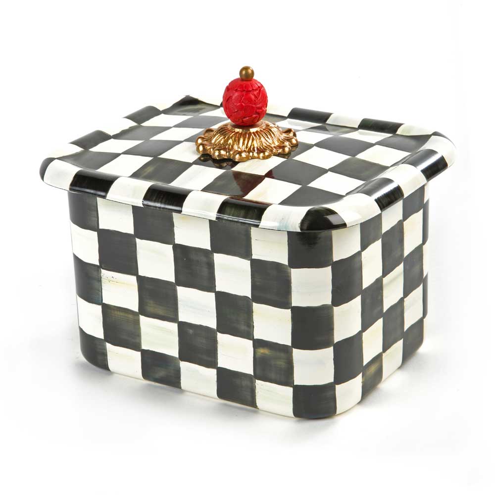 Mackenzie-Childs Courtly Check Recipe Box – David Shuttle Ltd