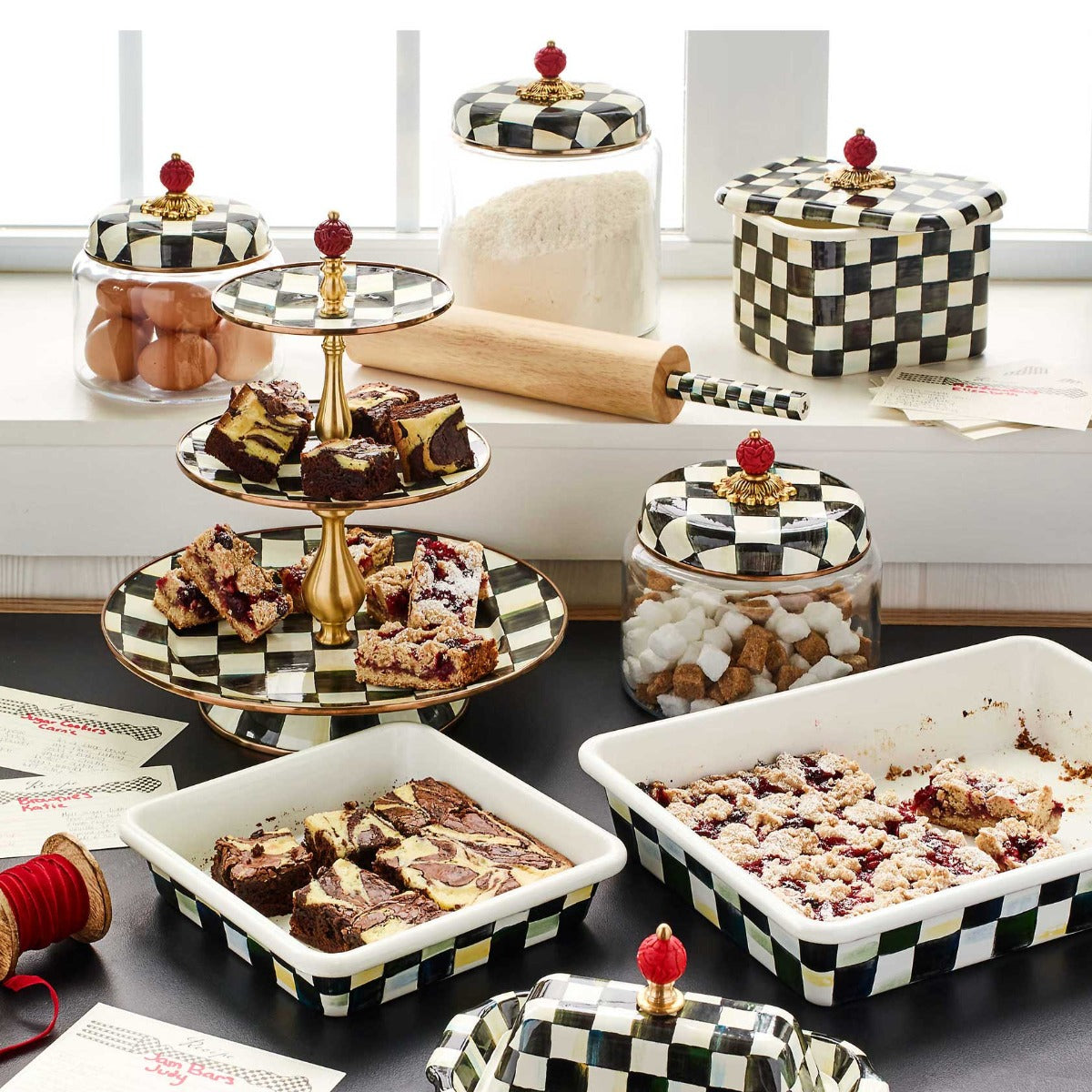 Two Tier Sweet Stand Mackenzie Childs Tier Stand Mackenzie-Childs