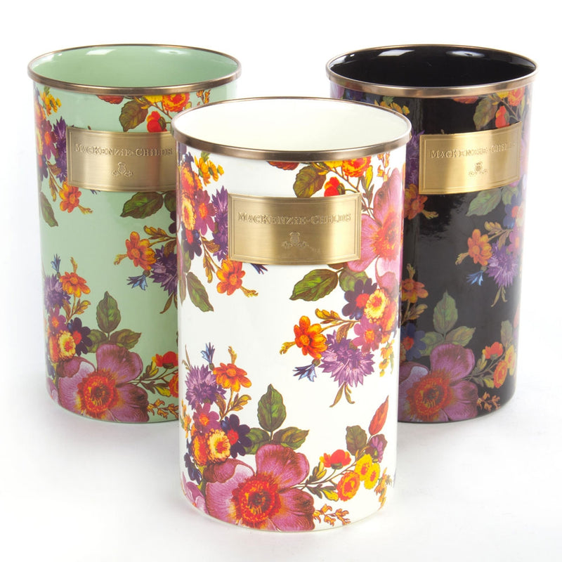 Mackenzie-Childs Flower Market White Untensil Holder