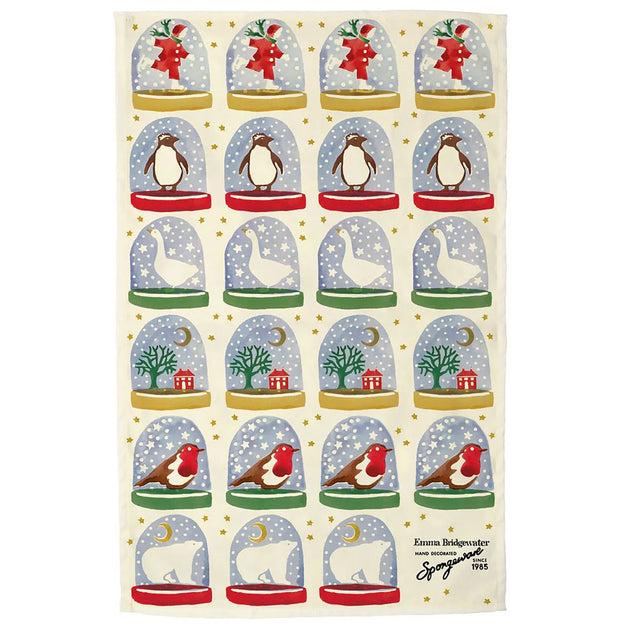 Emma Bridgewater Snow Globe Tea Towel