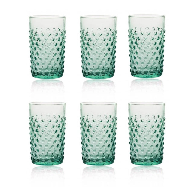 Klimchi Beryl Hobnail Tumblers (set of 6)