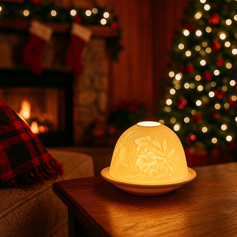 Glow by Welino Iris & Hummingbird Candle Holder